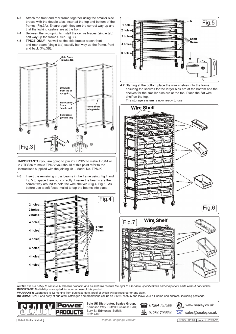 Sealey TPS22 User Manual | Page 2 / 2