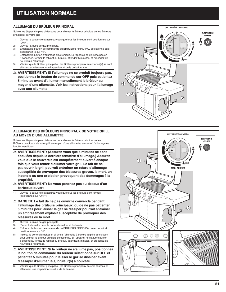 Utilisation normale | Ducane AFFINITY 3100 User Manual | Page 51 / 60