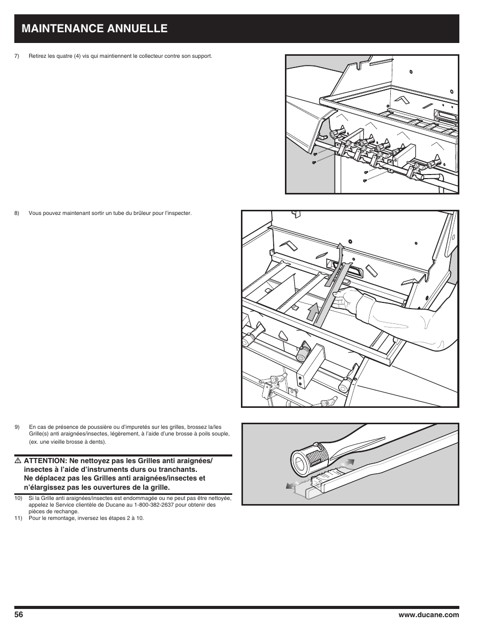 Maintenance annuelle | Ducane AFFINITY 3100 User Manual | Page 56 / 60