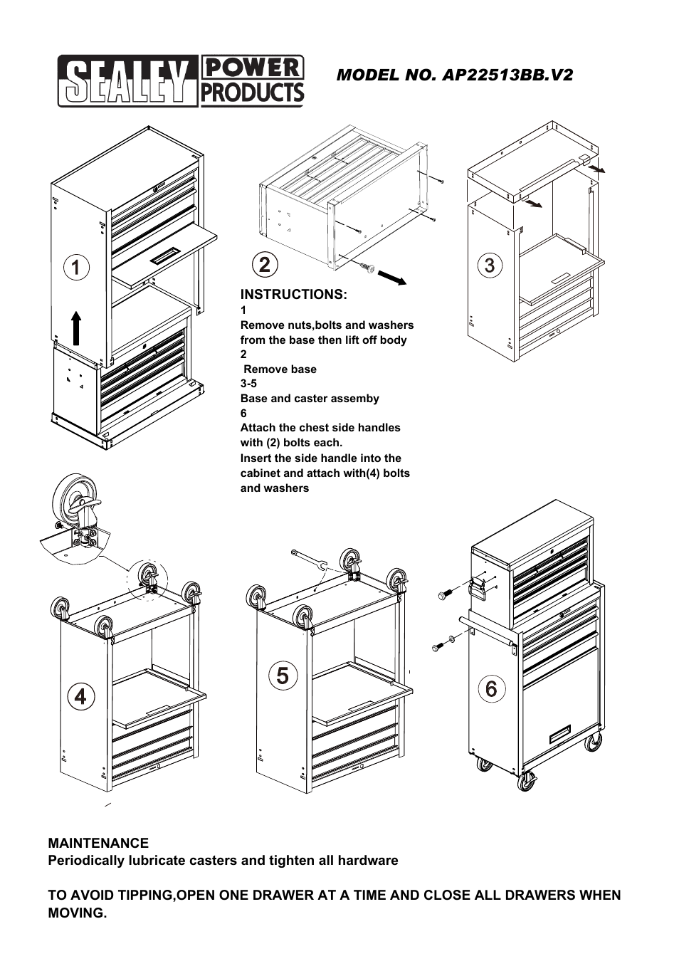 Sealey AP22513BB User Manual | 1 page