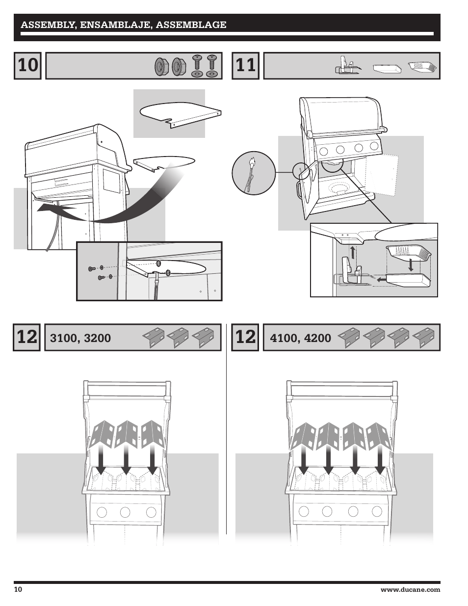 Ducane Affinity LP Gass Grill 31-3200 User Manual | Page 10 / 60