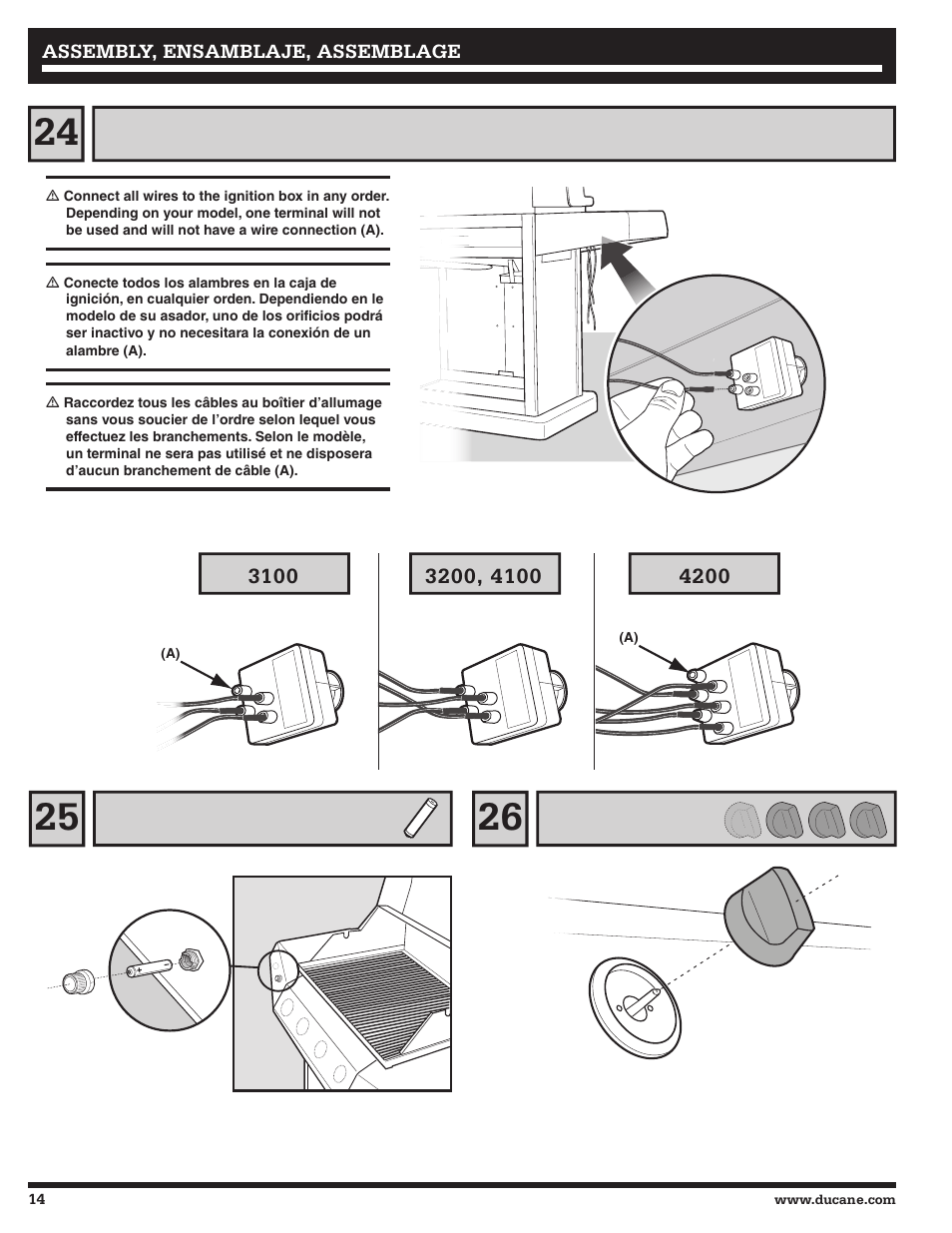 Ducane Affinity LP Gass Grill 31-3200 User Manual | Page 14 / 60