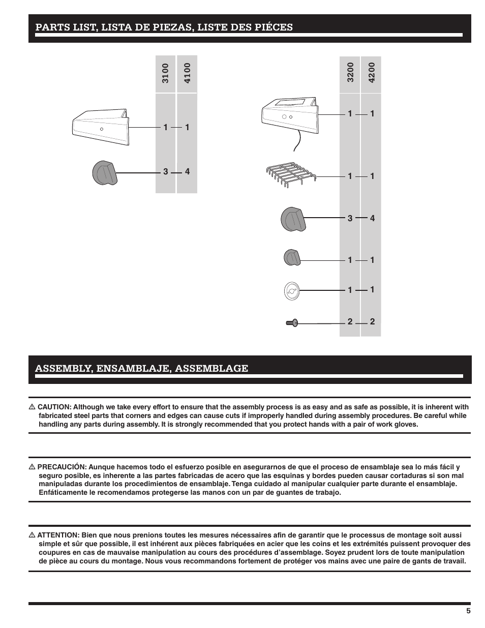 Ducane Affinity LP Gass Grill 31-3200 User Manual | Page 5 / 60