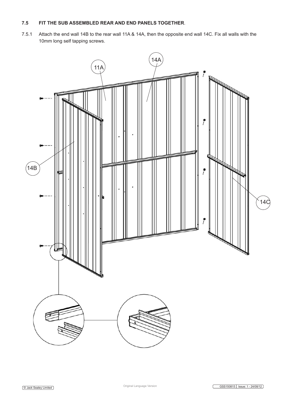 Sealey GSS150815 User Manual | Page 14 / 20