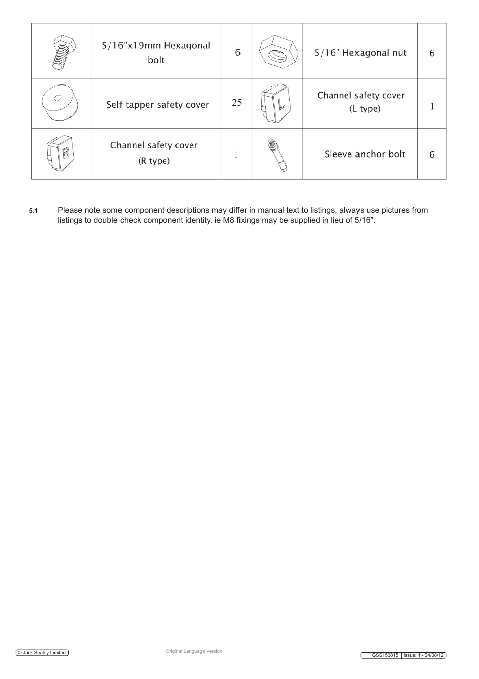 Sealey GSS150815 User Manual | Page 6 / 20