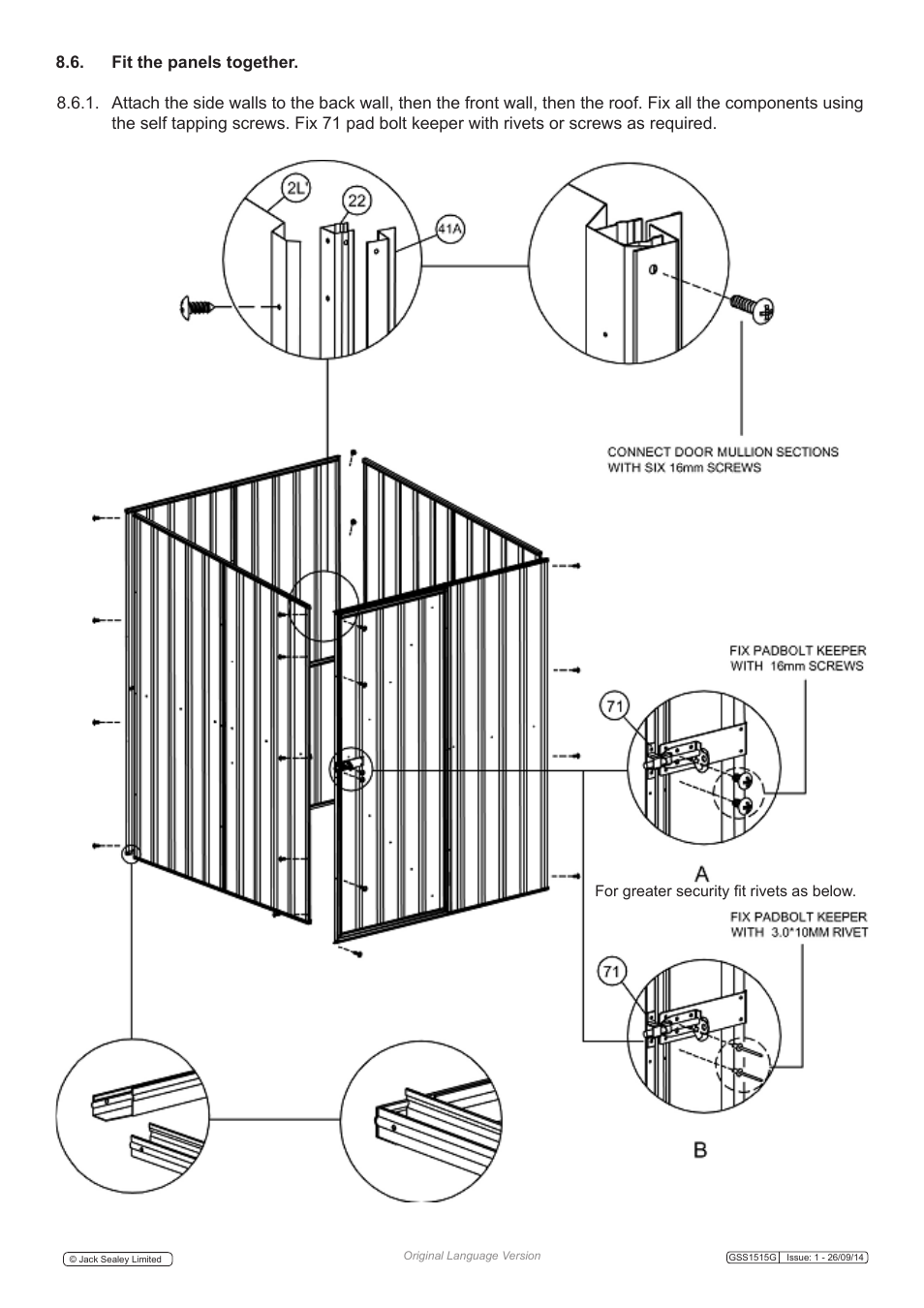Sealey GSS1515G User Manual | Page 14 / 17