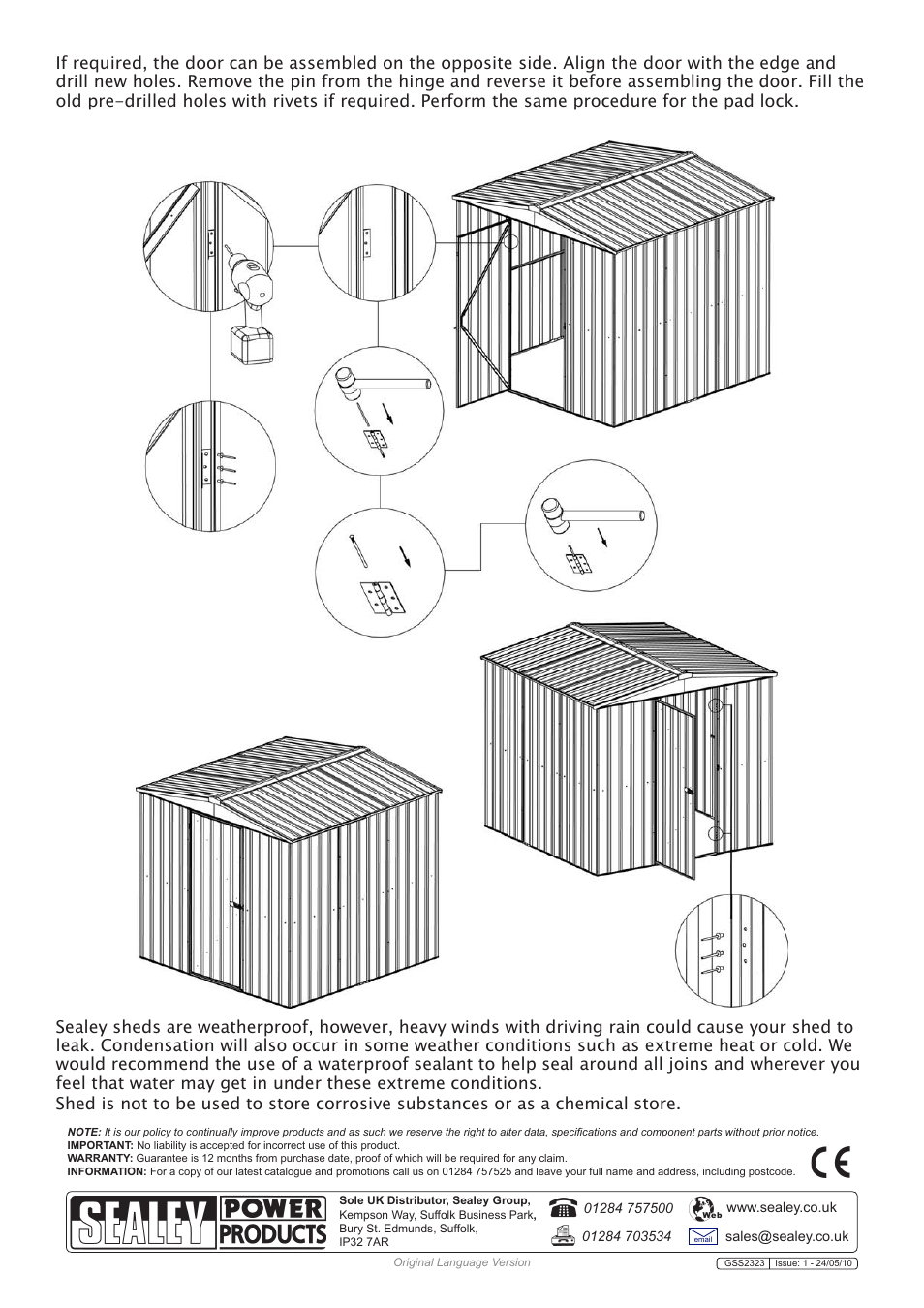 Sealey GSS2323 User Manual | Page 22 / 22