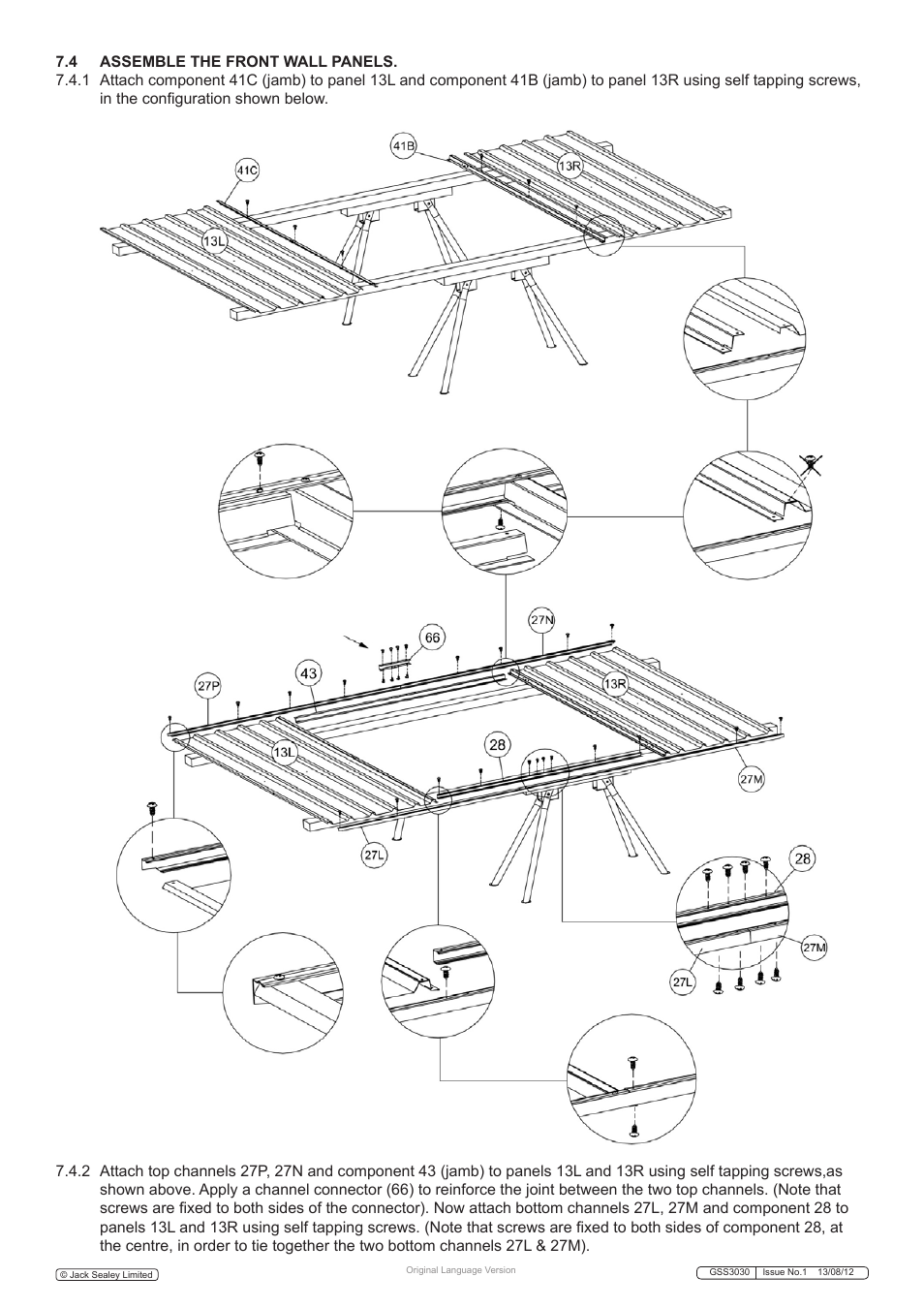 Sealey GSS3030 User Manual | Page 13 / 20