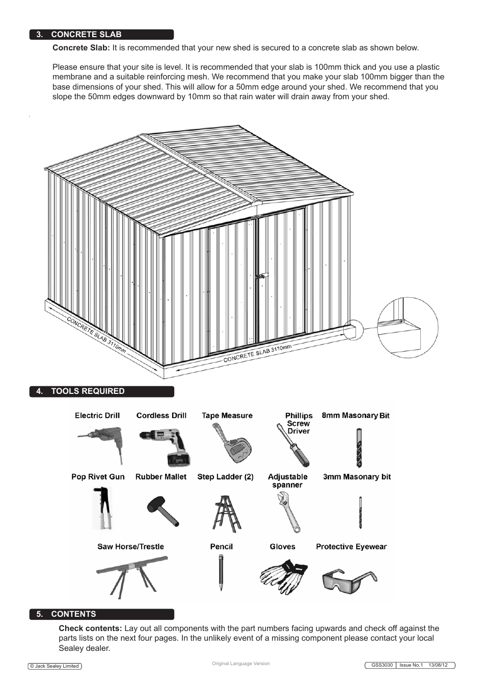 Sealey GSS3030 User Manual | Page 2 / 20