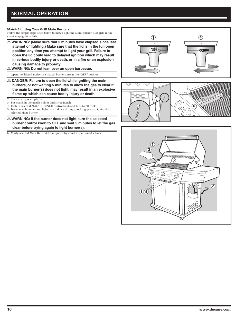 Normal operation | Ducane 3200 User Manual | Page 16 / 56