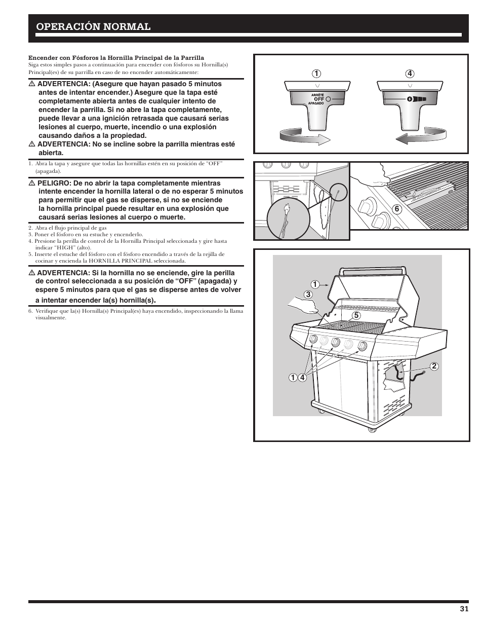 Operación normal | Ducane 3200 User Manual | Page 31 / 56