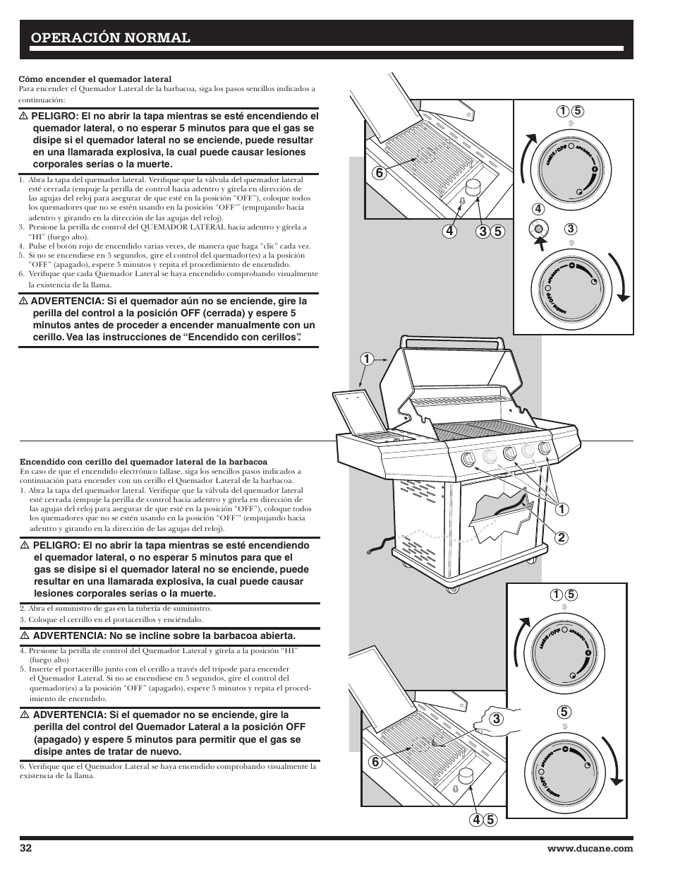 Operación normal | Ducane 3200 User Manual | Page 32 / 56