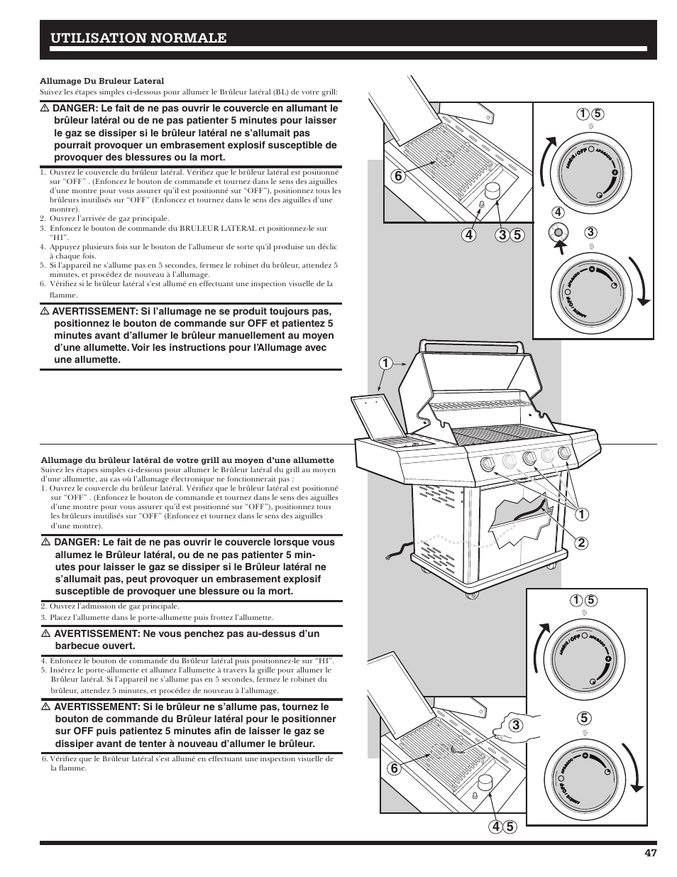 Utilisation normale | Ducane 3200 User Manual | Page 47 / 56