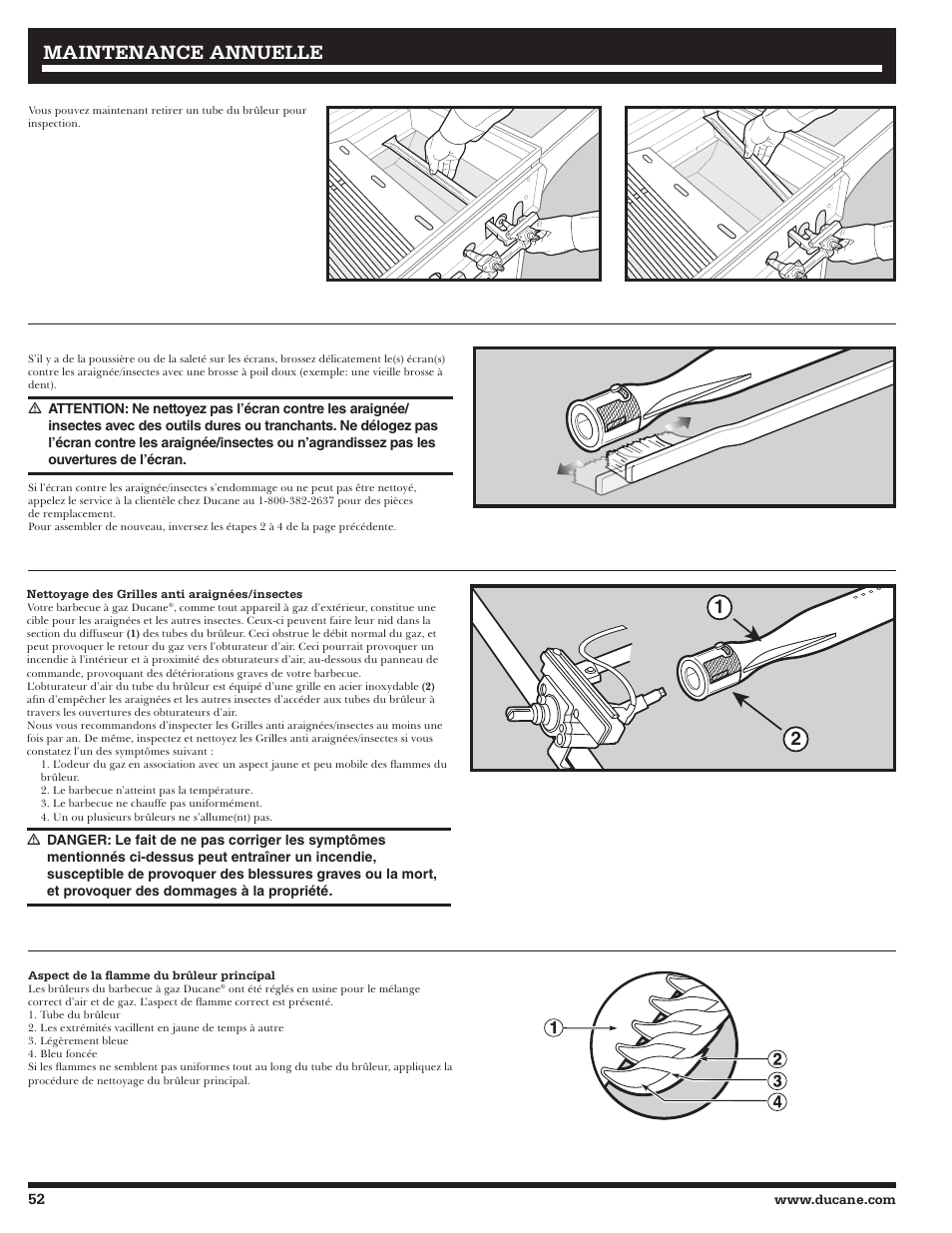 Maintenance annuelle | Ducane 3200 User Manual | Page 52 / 56