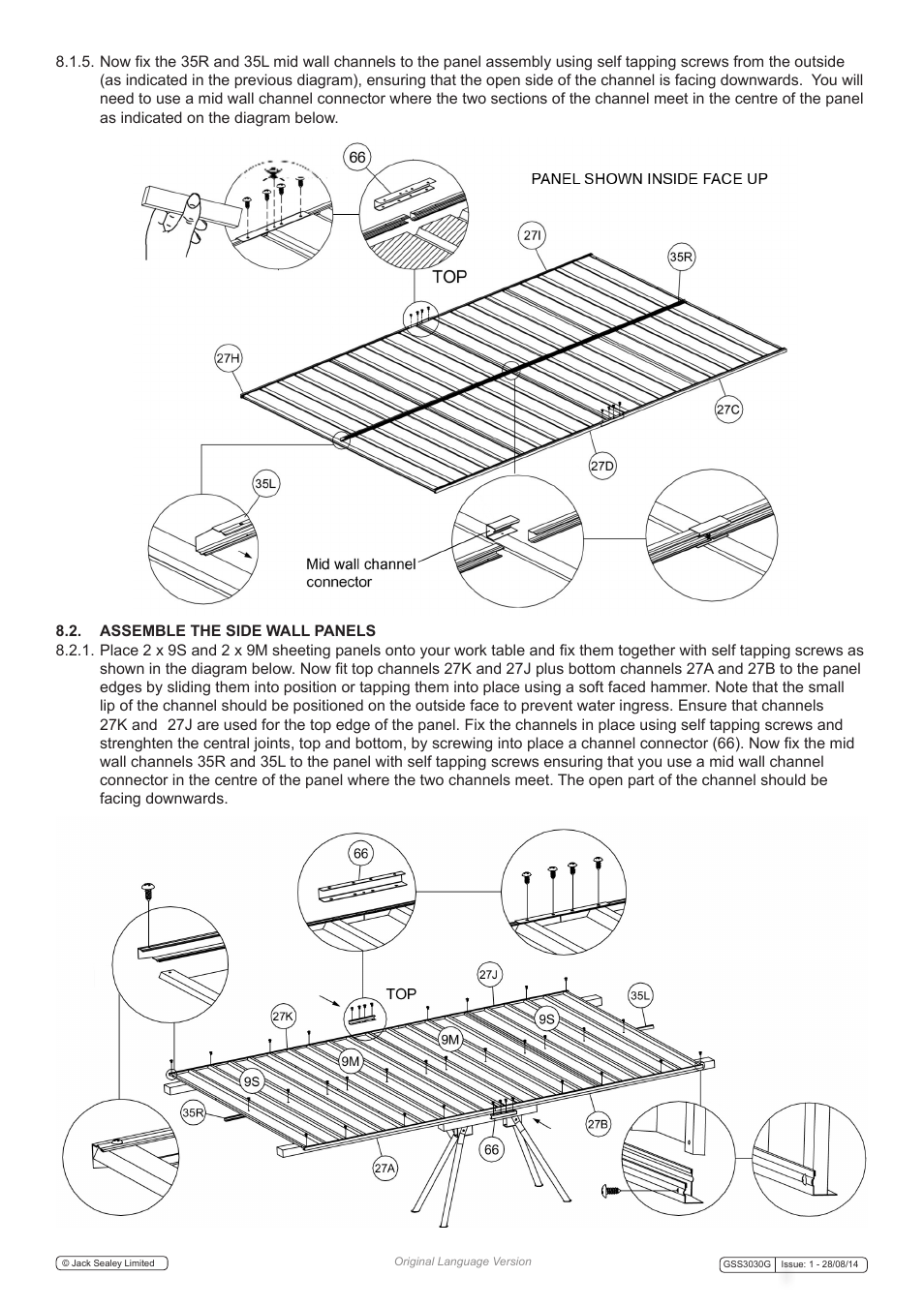 Sealey GSS3030G User Manual | Page 10 / 20