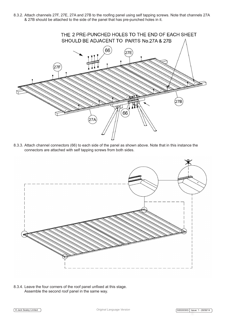 Sealey GSS3030G User Manual | Page 12 / 20