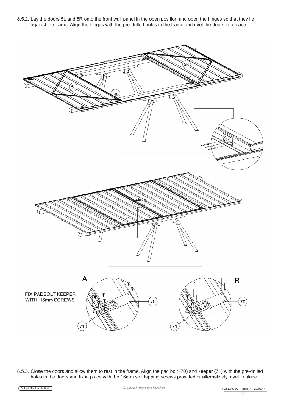 Sealey GSS3030G User Manual | Page 15 / 20