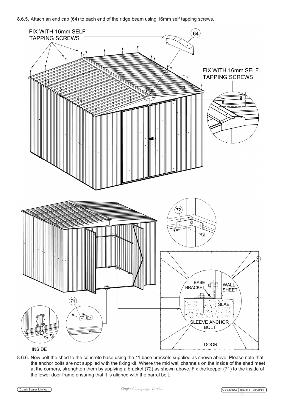 Sealey GSS3030G User Manual | Page 19 / 20