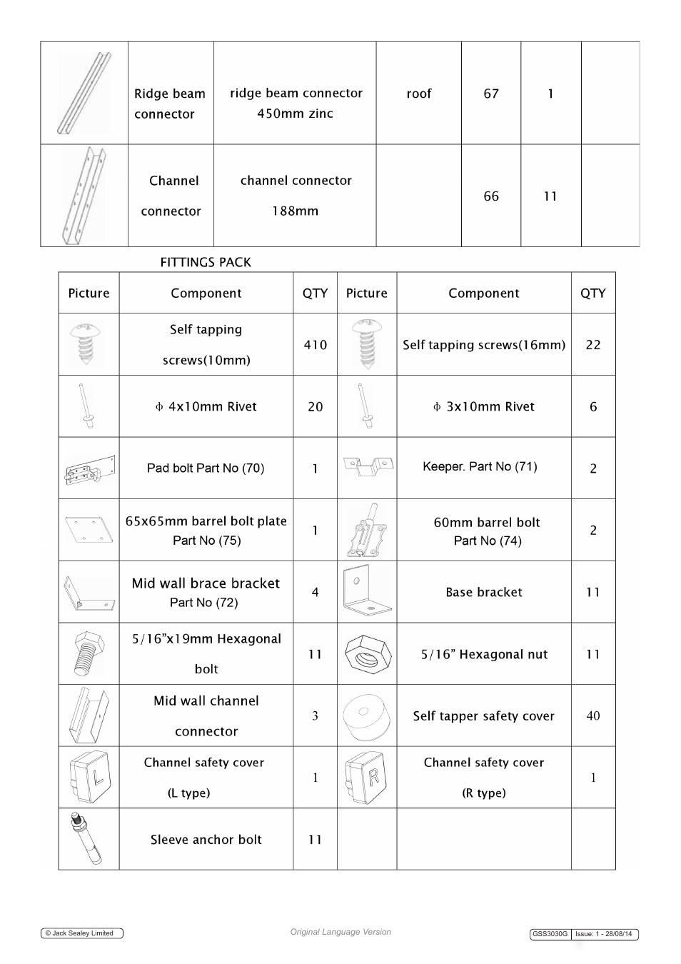 Sealey GSS3030G User Manual | Page 6 / 20