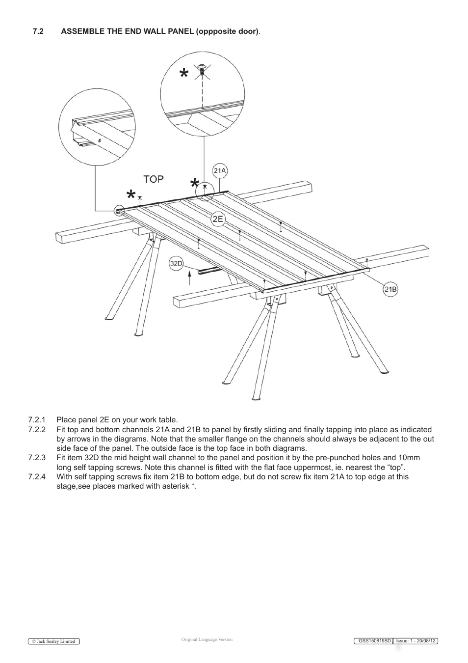 Sealey GSS150819SD User Manual | Page 10 / 20