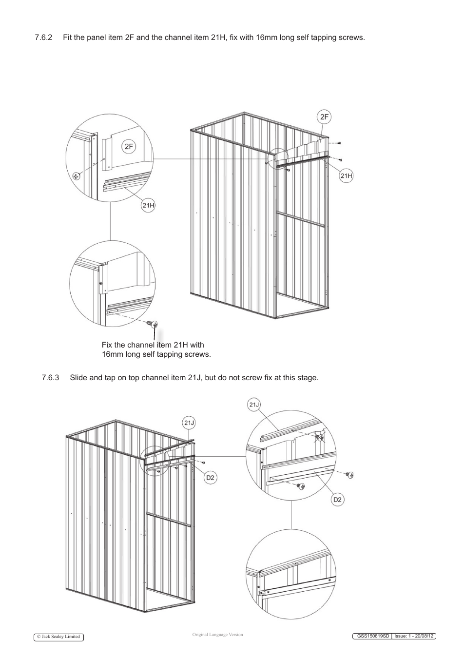 Sealey GSS150819SD User Manual | Page 17 / 20