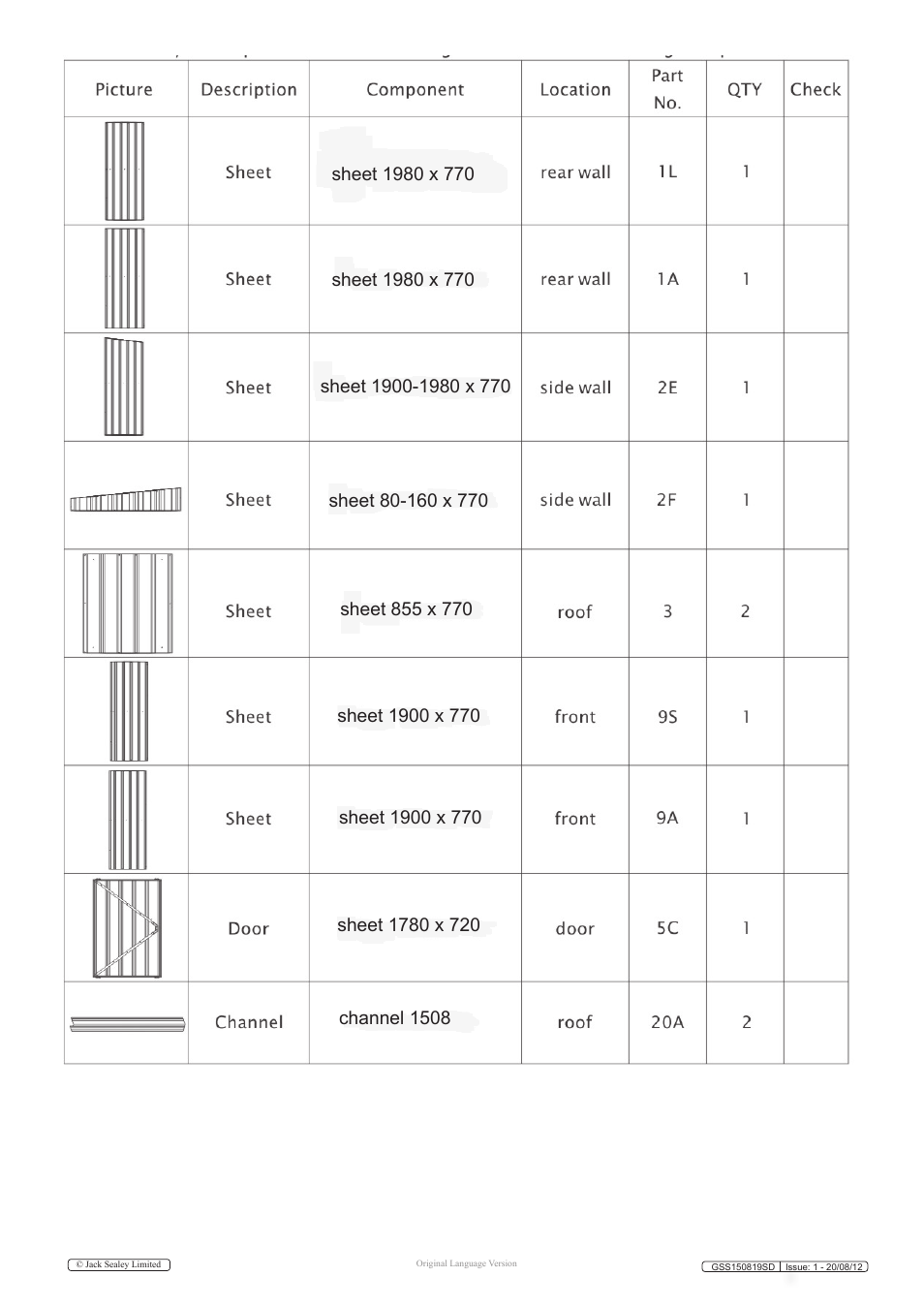 Sealey GSS150819SD User Manual | Page 3 / 20