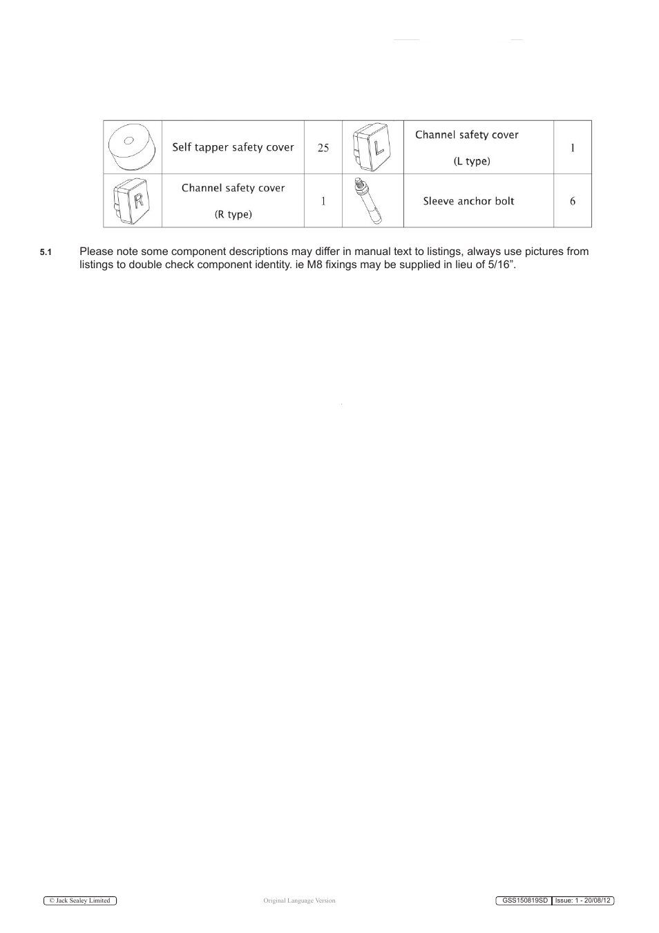 Sealey GSS150819SD User Manual | Page 6 / 20