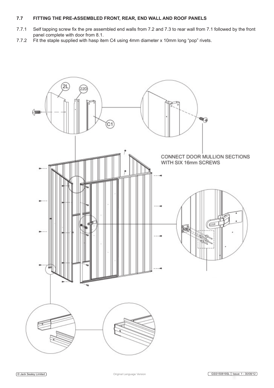 Sealey GSS150819SL User Manual | Page 16 / 18