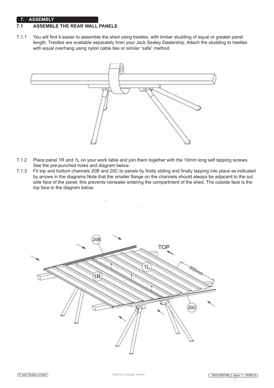 Sealey GSS150819SL User Manual | Page 7 / 18