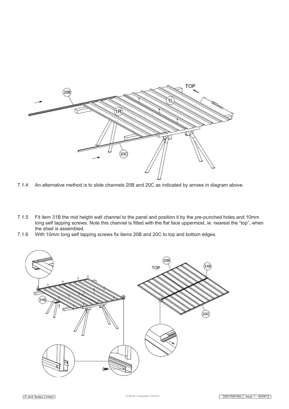 Sealey GSS150819SL User Manual | Page 8 / 18