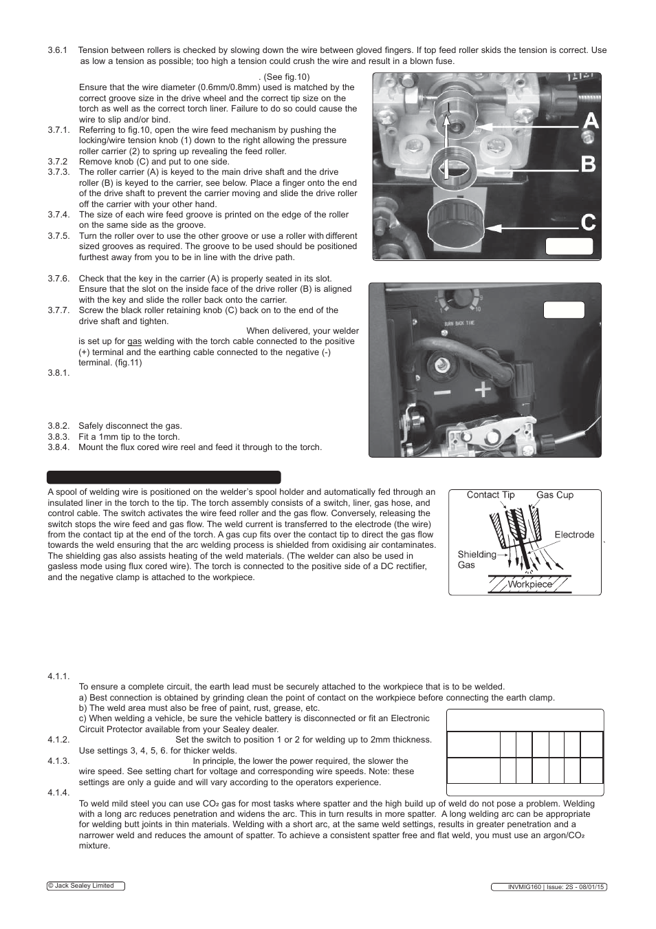 Fig.10, Fig.11, Mig/mag welding | Sealey INVMIG160 User Manual | Page 4 / 7