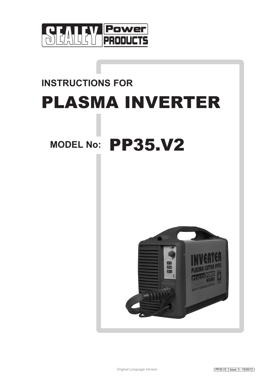 Sealey PP35 User Manual | 7 pages