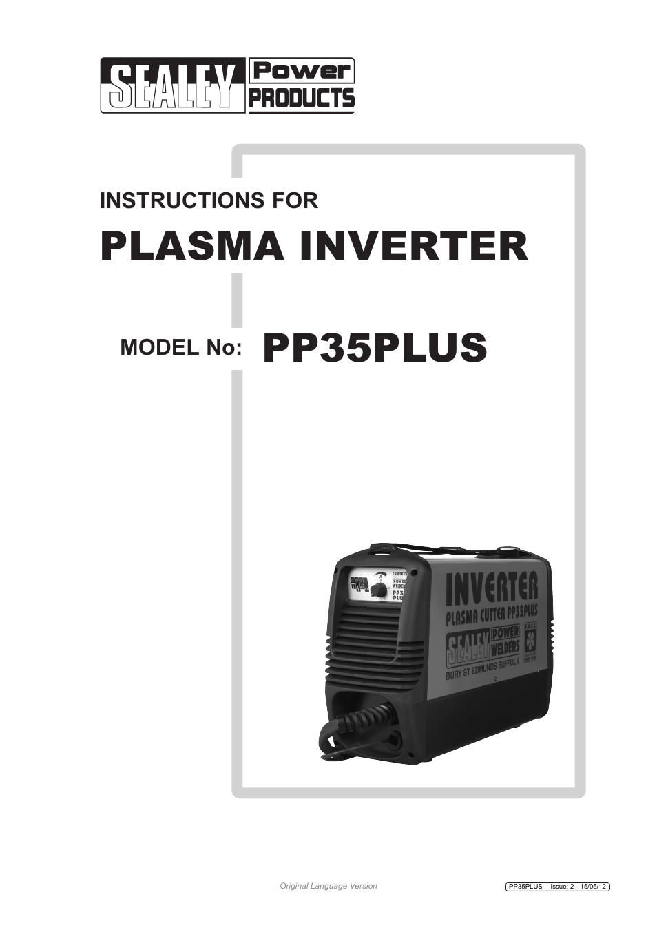 Sealey PP35PLUS User Manual | 6 pages