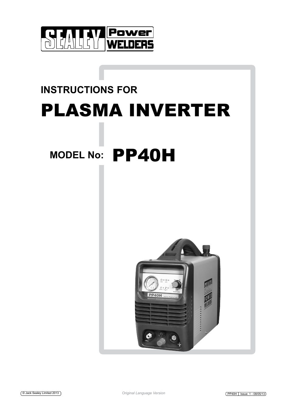 Sealey PP40H User Manual | 7 pages