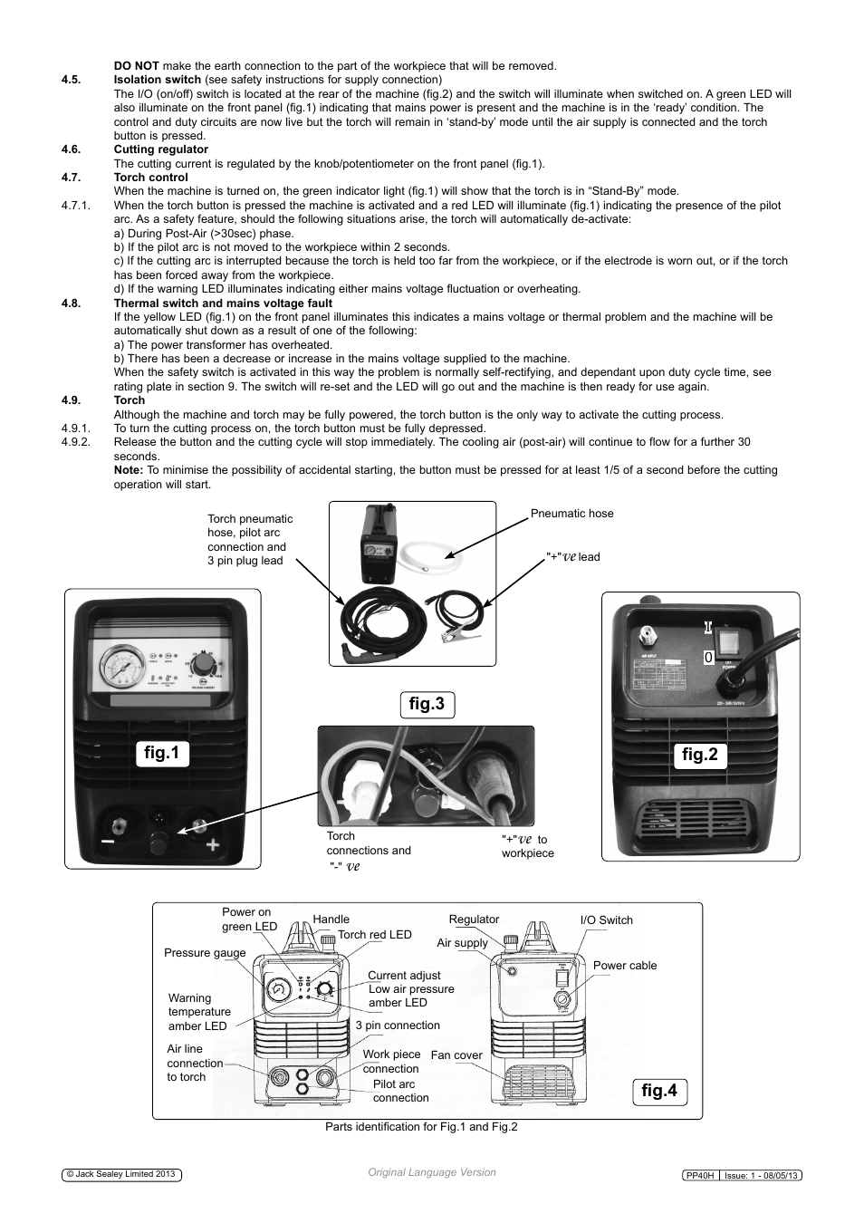 Fig.1 fig.2, Fig.4 fig.3 | Sealey PP40H User Manual | Page 4 / 7