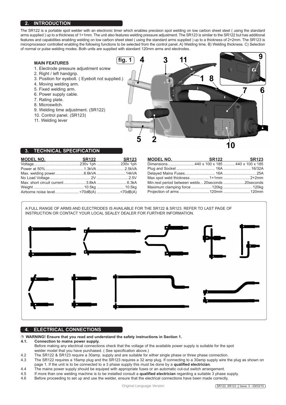 Fig. 1 | Sealey SR122 User Manual | Page 2 / 4