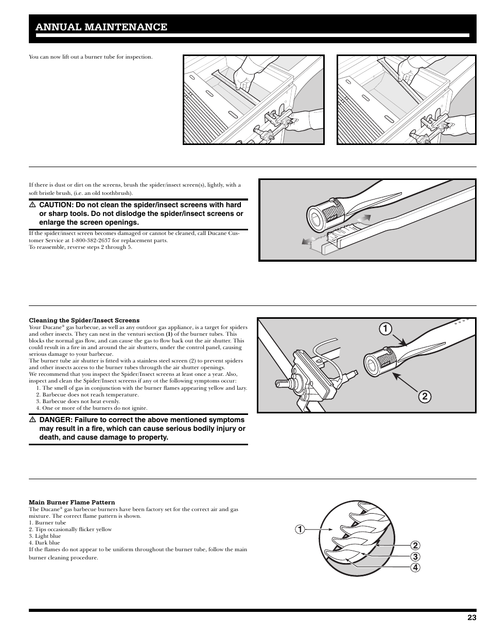 Annual maintenance | Ducane 2020805 User Manual | Page 23 / 68