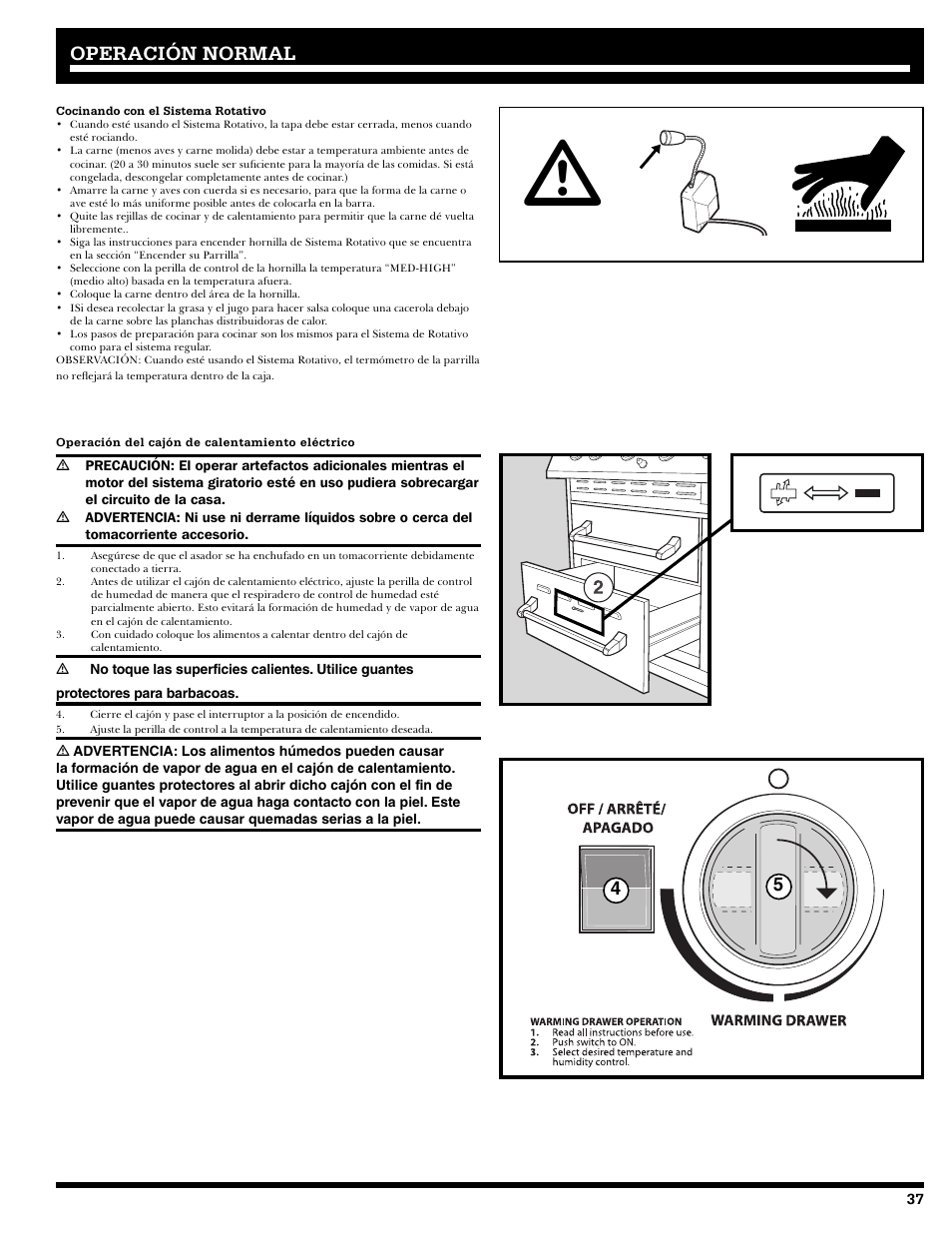 Operación normal | Ducane 2020805 User Manual | Page 37 / 68