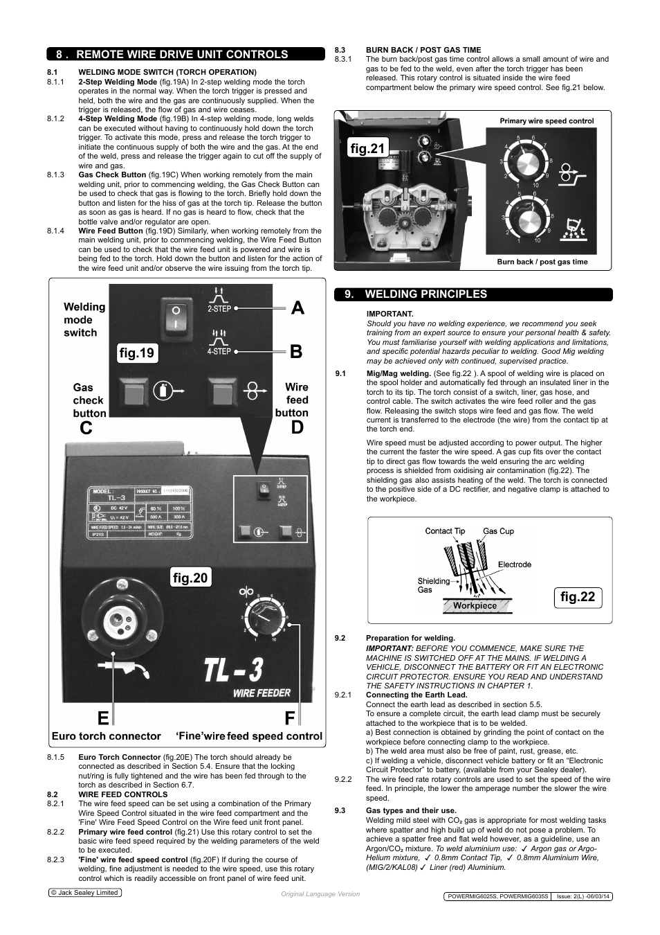 Fig.22 | Sealey POWERMIG6025S User Manual | Page 8 / 10