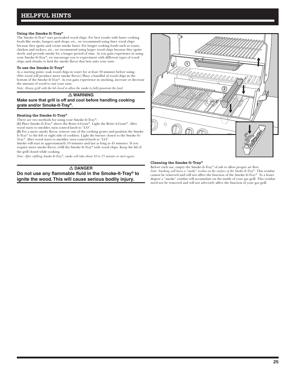 Helpful hints, Ƽ danger | Ducane 4400 User Manual | Page 25 / 72