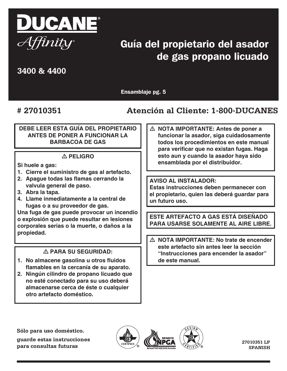 Ducane 4400 User Manual | Page 32 / 72