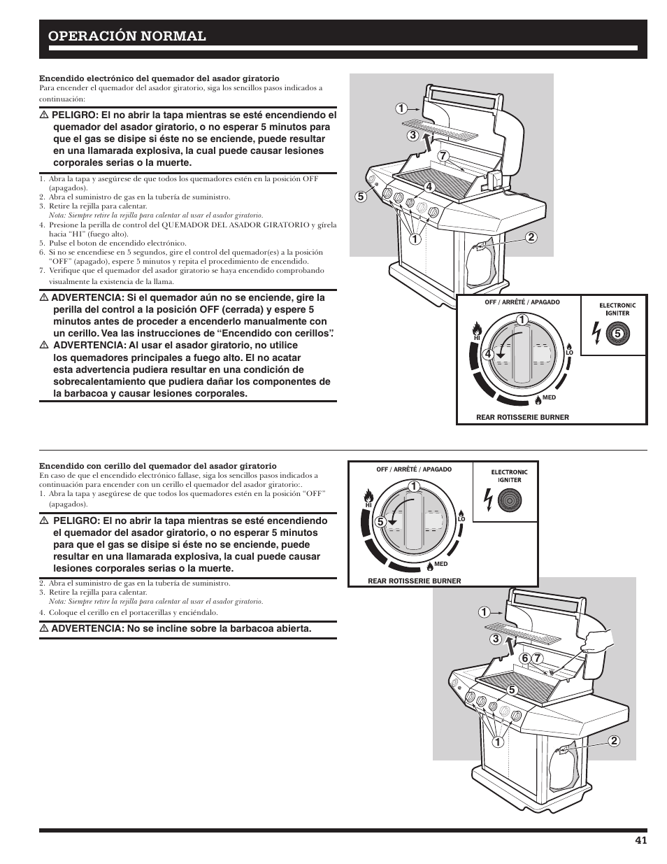 Operación normal | Ducane 4400 User Manual | Page 41 / 72