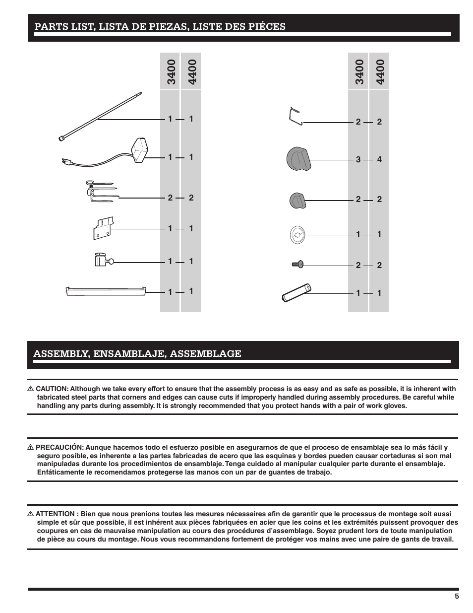 Ducane 4400 User Manual | Page 5 / 72