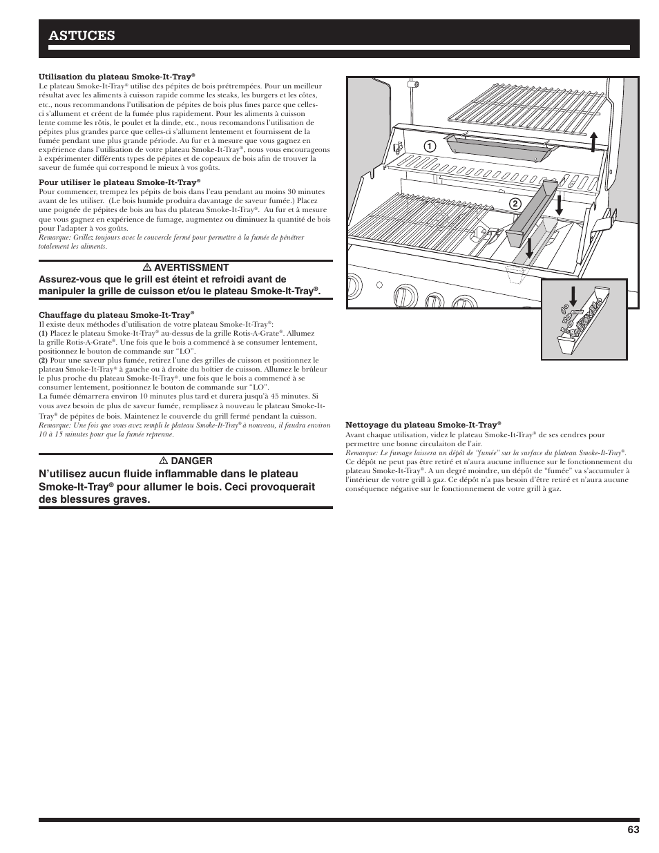 Astuces, Ƽ danger | Ducane 4400 User Manual | Page 63 / 72