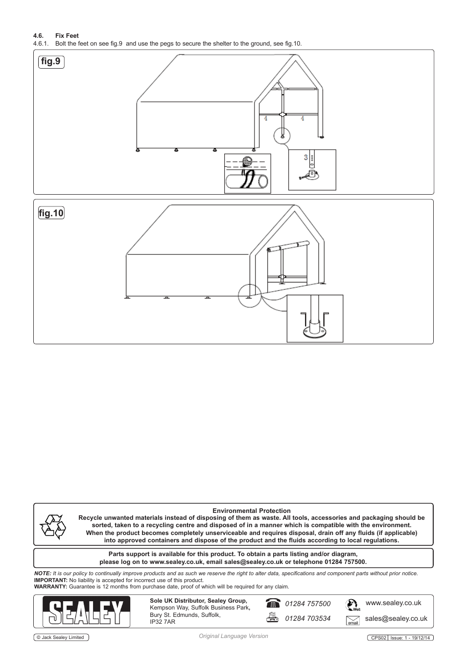 Fig.9 fig.10 | Sealey CPS02 User Manual | Page 4 / 4