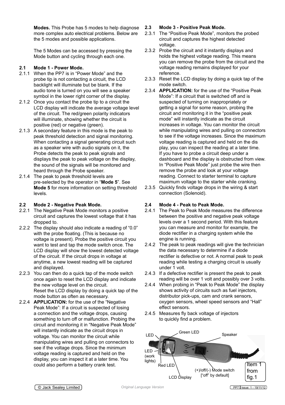 Sealey PP7 User Manual | Page 2 / 6