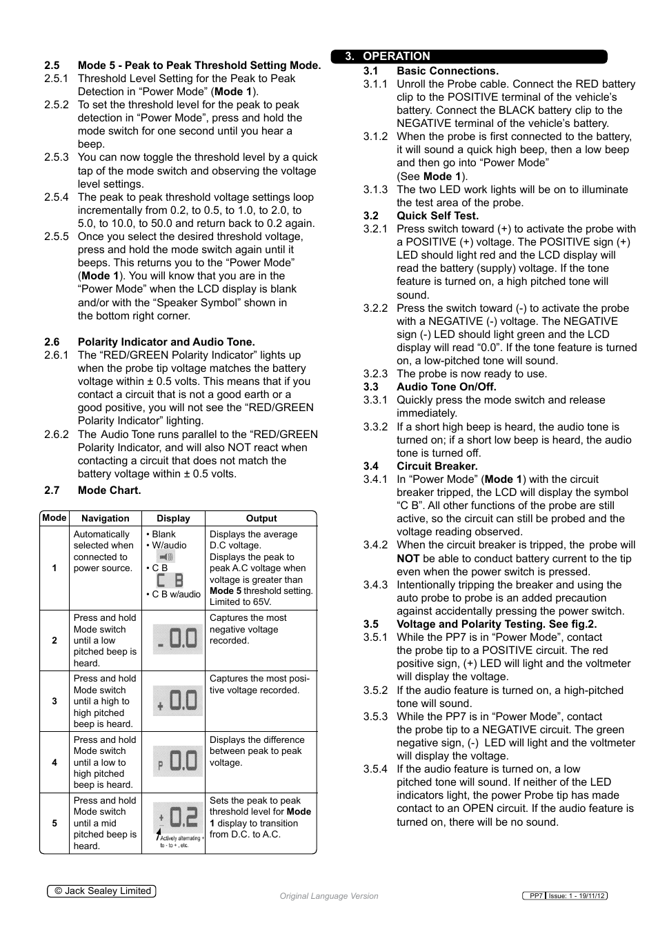 Sealey PP7 User Manual | Page 3 / 6