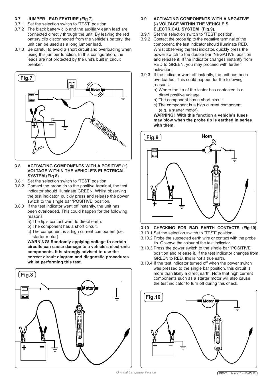 Fig.7, Fig.8 fig.9, Fig.10 | Sealey PPVT User Manual | Page 3 / 4