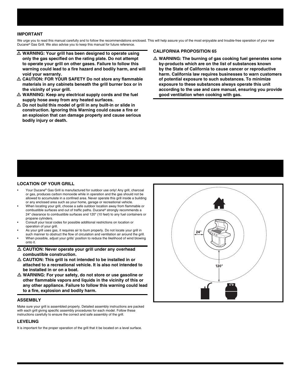 Safety information, Safety information installation installation, Natural gas grills | Ducane AFFINITY 3400 User Manual | Page 17 / 64