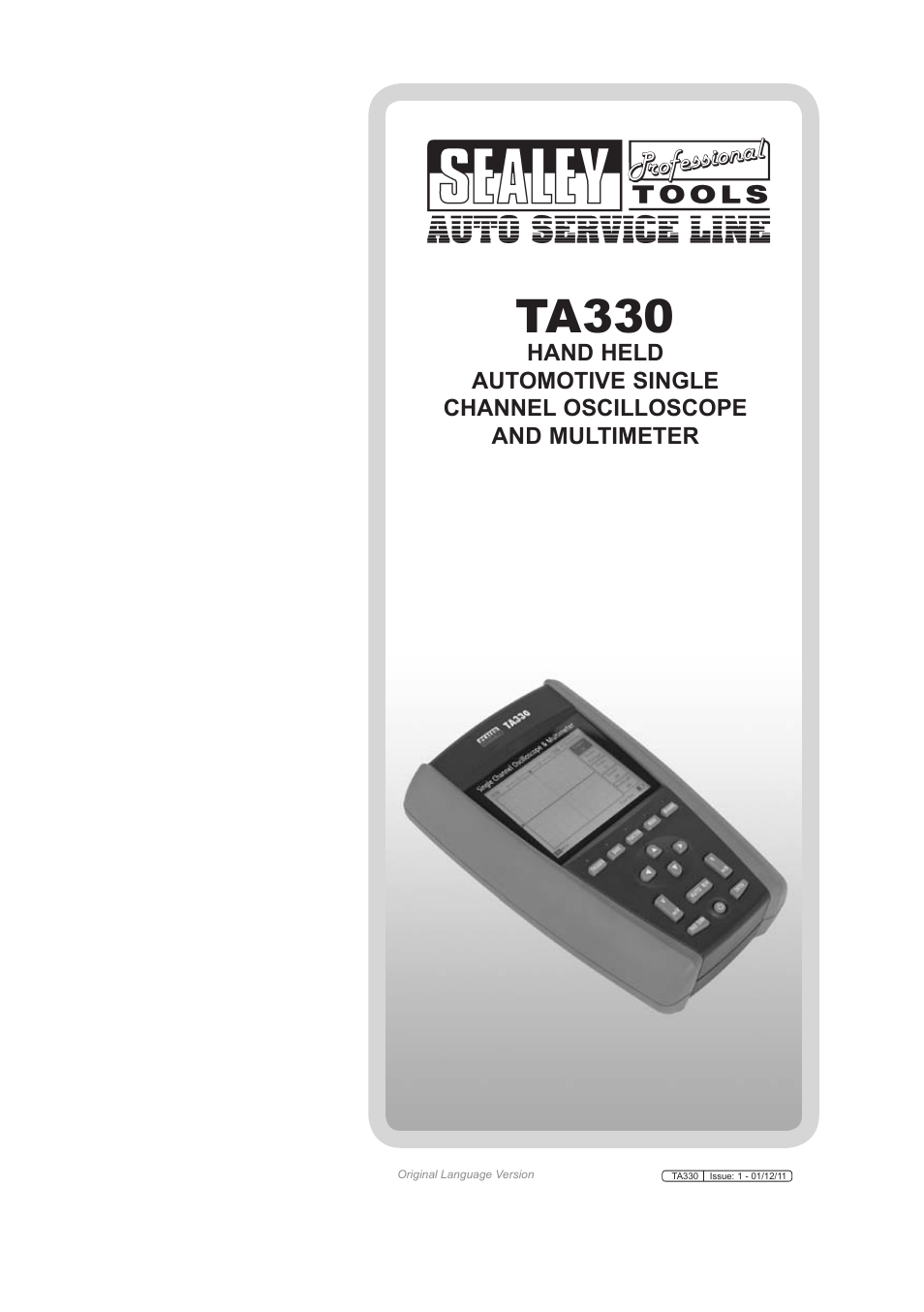 Sealey TA330 User Manual | 38 pages